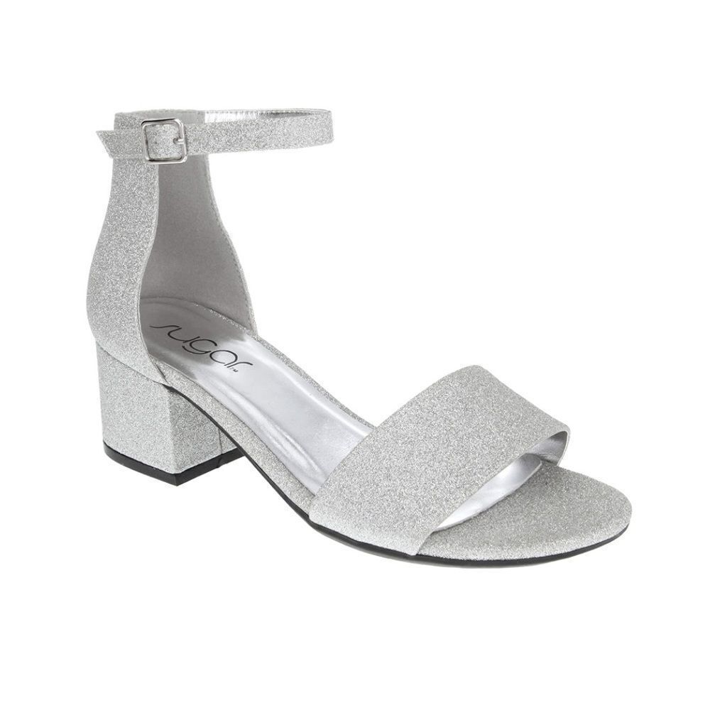 Sugar Women’s Sandals sz 6.5 Silver Slip NEW # Box 711 - Picture 4 of 7